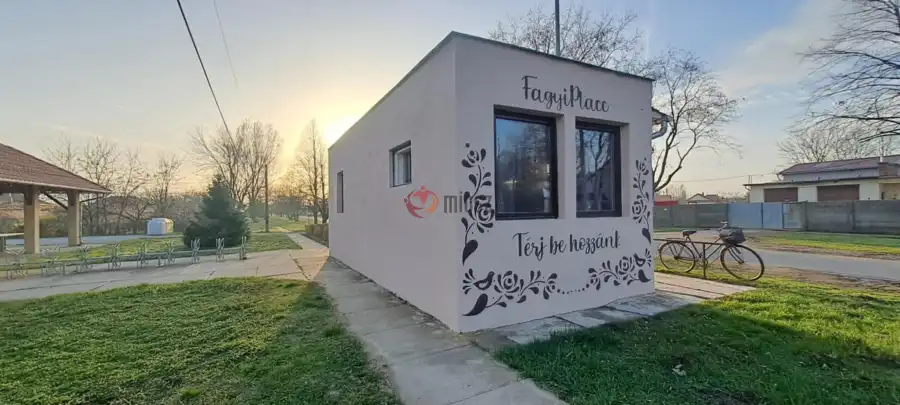 eladó üzlethelyiség utcai bejáratos, Lőkösháza